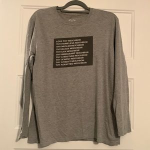 TEEPUBLIC Love Thy Neighbor shirt size Lg